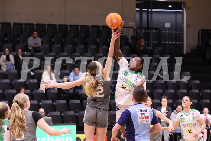 02.03.2025, Graz, Raiffeisen Sportpark, Basketball Damen Superliga 2024/25, Grunddurchgang, 14.Runde, UBI Graz vs. Klosterneuburg Duchess,  