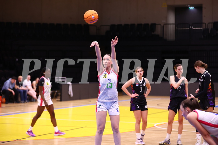 02.03.2025, Graz, Raiffeisen Sportpark, Basketball Damen Superliga 2024/25, Grunddurchgang, 14.Runde, UBSC-DBBC Graz - Vienna United,  