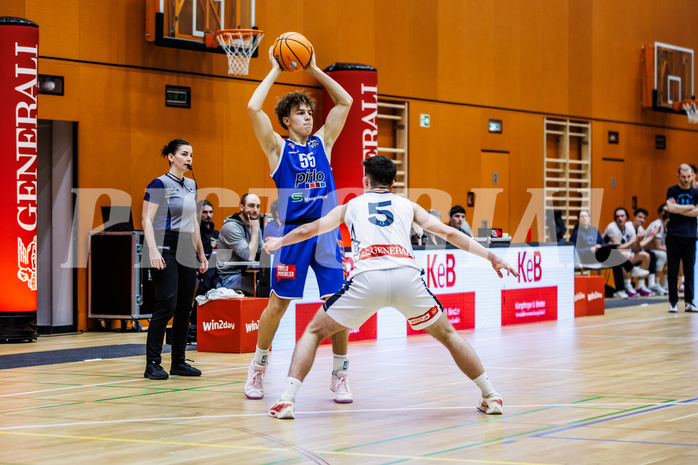 Basketball, Basketball Zweite Liga 2024/25, Grunddurchgang 21.Runde, Vienna Timberwolves, Kufstein Towers, Felix Erath (55)
