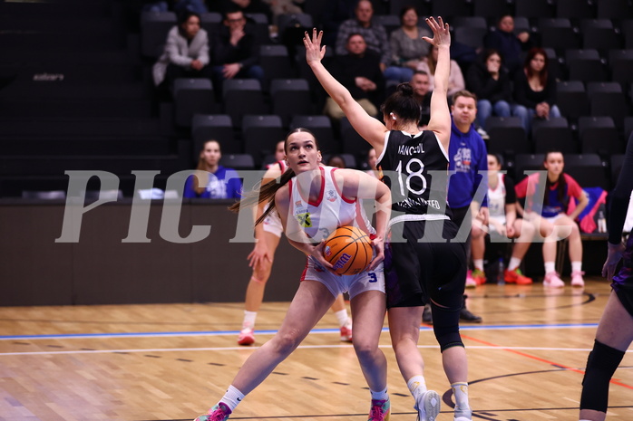 02.03.2025, Graz, Raiffeisen Sportpark, Basketball Damen Superliga 2024/25, Grunddurchgang, 14.Runde, UBSC-DBBC Graz - Vienna United,  