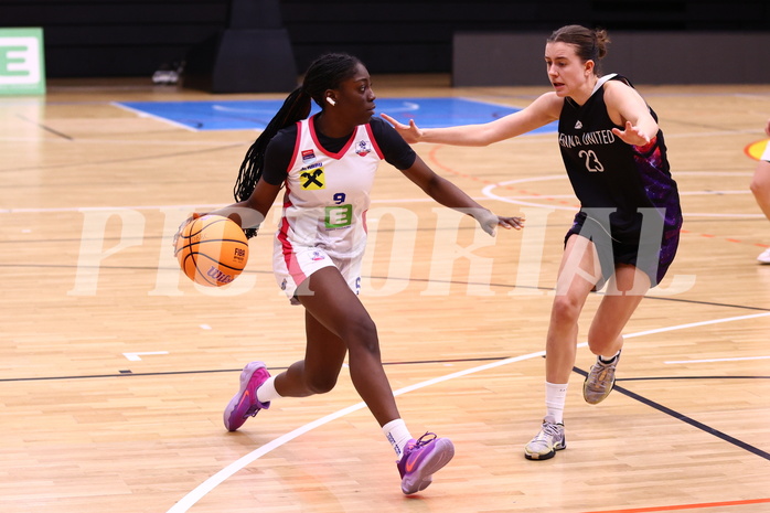 02.03.2025, Graz, Raiffeisen Sportpark, Basketball Damen Superliga 2024/25, Grunddurchgang, 14.Runde, UBSC-DBBC Graz - Vienna United,  