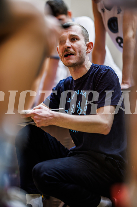 Basketball, Basketball Zweite Liga 2024/25, Grunddurchgang 21.Runde, Vienna Timberwolves, Kufstein Towers, Justin Schlünken (Head Coach)