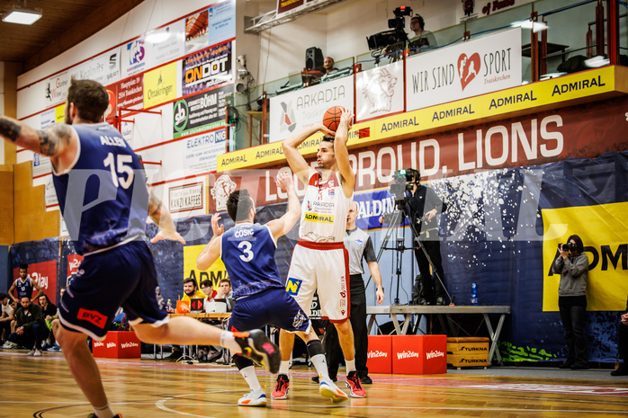 Basketball, win2day Basketball Superliga 2022/23, Grunddurchgang 19.Runde, Traiskirchen Lions, BBC Nord Dragonz, Fabricio Vay (11)