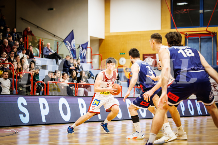 Basketball, win2day Basketball Superliga 2022/23, Grunddurchgang 19.Runde, Traiskirchen Lions, BBC Nord Dragonz, Aleksej Kostic (6)