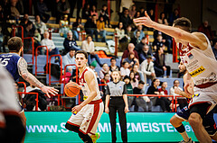 Basketball, win2day Basketball Superliga 2022/23, Grunddurchgang 19.Runde, Traiskirchen Lions, BBC Nord Dragonz, Lukas Hahn (9)
