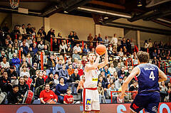 Basketball, win2day Basketball Superliga 2022/23, Grunddurchgang 19.Runde, Traiskirchen Lions, BBC Nord Dragonz, Hannes Joseph Kogelnik (5)