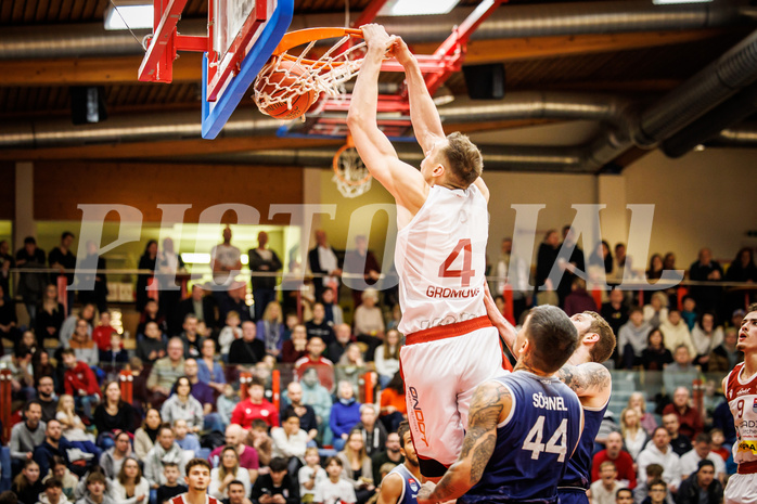 Basketball, win2day Basketball Superliga 2022/23, Grunddurchgang 19.Runde, Traiskirchen Lions, BBC Nord Dragonz, I. Gromovs (4)