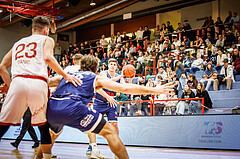 Basketball, win2day Basketball Superliga 2022/23, Grunddurchgang 19.Runde, Traiskirchen Lions, BBC Nord Dragonz, Lukas Knor (21)
