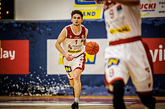 Basketball, win2day Basketball Superliga 2022/23, Grunddurchgang 19.Runde, Traiskirchen Lions, BBC Nord Dragonz, David Makivic (1)