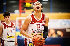Basketball, win2day Basketball Superliga 2022/23, Grunddurchgang 19.Runde, Traiskirchen Lions, BBC Nord Dragonz, Evan Taylor (10)