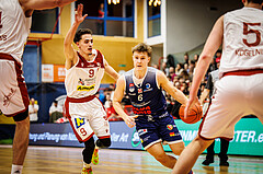 Basketball, win2day Basketball Superliga 2022/23, Grunddurchgang 19.Runde, Traiskirchen Lions, BBC Nord Dragonz, Valentin Pasterk (6)