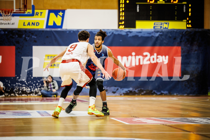Basketball, win2day Basketball Superliga 2022/23, Grunddurchgang 19.Runde, Traiskirchen Lions, BBC Nord Dragonz, Kyran Jordan Mc Clure (13)