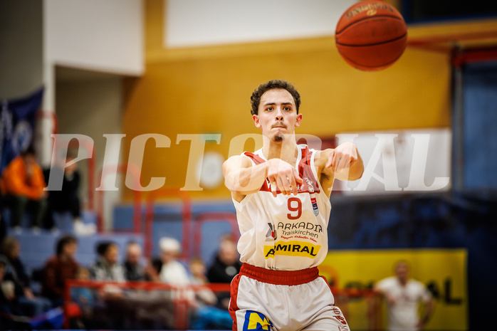 Basketball, win2day Basketball Superliga 2022/23, Grunddurchgang 19.Runde, Traiskirchen Lions, BBC Nord Dragonz, Lukas Hahn (9)