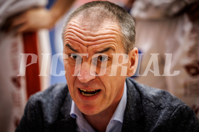 Basketball, win2day Basketball Superliga 2022/23, Grunddurchgang 19.Runde, Traiskirchen Lions, BBC Nord Dragonz, Radomir Mijanovic (Head Coach)