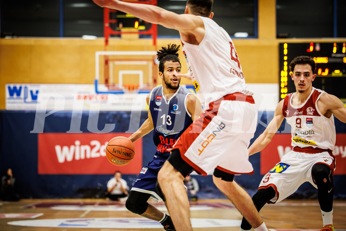 Basketball, win2day Basketball Superliga 2022/23, Grunddurchgang 19.Runde, Traiskirchen Lions, BBC Nord Dragonz, Kyran Jordan Mc Clure (13)