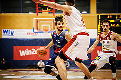 Basketball, win2day Basketball Superliga 2022/23, Grunddurchgang 19.Runde, Traiskirchen Lions, BBC Nord Dragonz, Kyran Jordan Mc Clure (13)