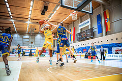 Basketball, Win2Day Superliga 2022/23, Grunddurchgang 19.Runde, SKN St. Pölten Basketball, UBSC Graz, Rashaan Guylain Mbemba (12)