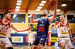 Basketball, win2day Basketball Superliga 2022/23, Grunddurchgang 19.Runde, Traiskirchen Lions, BBC Nord Dragonz, Petar Cosic (3)