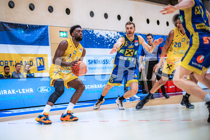 Basketball, Win2Day Superliga 2022/23, Grunddurchgang 19.Runde, SKN St. Pölten Basketball, UBSC Graz, Kelvin Lewis (1)