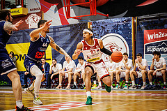 Basketball, win2day Basketball Superliga 2022/23, Grunddurchgang 19.Runde, Traiskirchen Lions, BBC Nord Dragonz, Evan Taylor (10)