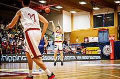 Basketball, win2day Basketball Superliga 2022/23, Grunddurchgang 19.Runde, Traiskirchen Lions, BBC Nord Dragonz, David Makivic (1)