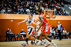 Basketball, Win2Day Superliga 2023/24, Grunddurchgang 5.Runde, Vienna Timberwolves, Traiskirchen Lions, Elias Wlasak (8)