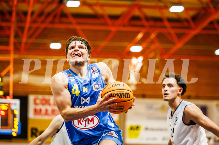 Basketball, win2day Basketball Superliga 2023/224, Grunddurchgang Runde 5, BBC Nord Dragonz, SKN St. Pölten, Felix Angerbauer (4)
