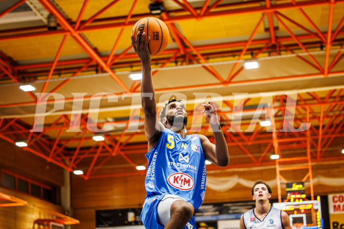 Basketball, win2day Basketball Superliga 2023/224, Grunddurchgang Runde 5, BBC Nord Dragonz, SKN St. Pölten, Michael Anthony Randolph Jr. (5)