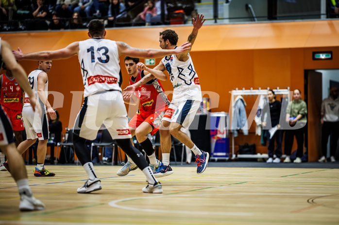 Basketball, Win2Day Superliga 2023/24, Grunddurchgang 5.Runde, Vienna Timberwolves, Traiskirchen Lions, Aleksej Kostic (6)