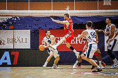 Basketball, Win2Day Superliga 2023/24, Grunddurchgang 5.Runde, Vienna Timberwolves, Traiskirchen Lions, Jakob Szkutta (10)