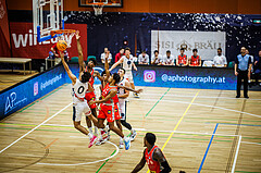 Basketball, Win2Day Superliga 2023/24, Grunddurchgang 5.Runde, Vienna Timberwolves, Traiskirchen Lions, Armin Karian (0)