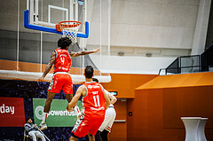 Basketball, Win2Day Superliga 2023/24, Grunddurchgang 5.Runde, Vienna Timberwolves, Traiskirchen Lions, Demarcus Demonia (4)