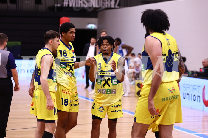 01.11.2023, Graz, Raiffeisen Sportpark Graz, Basketball Superliga 2023/24, Grunddurchgang, Runde 5, UBSC Raiffeisen Graz vs. Unger Steel Gunners Oberwart 