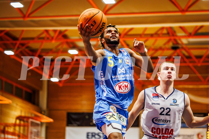 Basketball, win2day Basketball Superliga 2023/224, Grunddurchgang Runde 5, BBC Nord Dragonz, SKN St. Pölten, Michael Anthony Randolph Jr. (5)