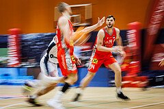 Basketball, Win2Day Superliga 2023/24, Grunddurchgang 5.Runde, Vienna Timberwolves, Traiskirchen Lions, Maximilian Schuecker (14)
