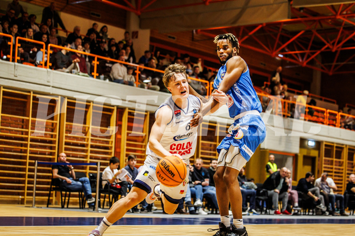 Basketball, win2day Basketball Superliga 2023/224, Grunddurchgang Runde 5, BBC Nord Dragonz, SKN St. Pölten, Valentin Pasterk (6)