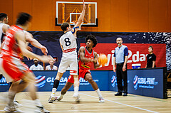 Basketball, Win2Day Superliga 2023/24, Grunddurchgang 5.Runde, Vienna Timberwolves, Traiskirchen Lions, Demarcus Demonia (4)