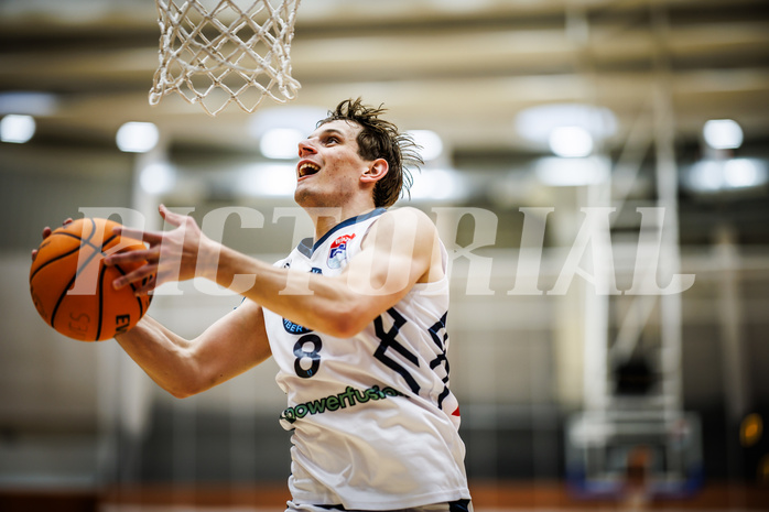 Basketball, Win2Day Superliga 2023/24, Grunddurchgang 5.Runde, Vienna Timberwolves, Traiskirchen Lions, Elias Wlasak (8)