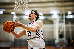Basketball, Win2Day Superliga 2023/24, Grunddurchgang 5.Runde, Vienna Timberwolves, Traiskirchen Lions, Elias Wlasak (8)