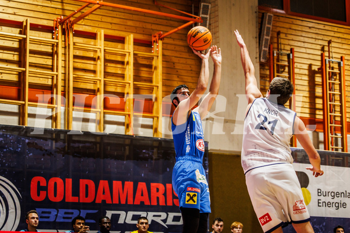 Basketball, win2day Basketball Superliga 2023/224, Grunddurchgang Runde 5, BBC Nord Dragonz, SKN St. Pölten, Akkan Atasoy (11)