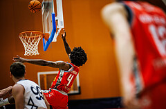 Basketball, Win2Day Superliga 2023/24, Grunddurchgang 5.Runde, Vienna Timberwolves, Traiskirchen Lions, Demarcus Demonia (4)