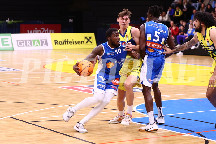 01.11.2023, Graz, Raiffeisen Sportpark Graz, Basketball Superliga 2023/24, Grunddurchgang, Runde 5, UBSC Raiffeisen Graz vs. Unger Steel Gunners Oberwart 