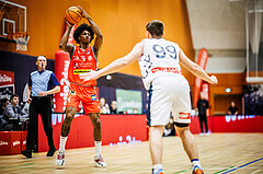 Basketball, Win2Day Superliga 2023/24, Grunddurchgang 5.Runde, Vienna Timberwolves, Traiskirchen Lions, Demarcus Demonia (4)