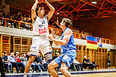 Basketball, win2day Basketball Superliga 2023/224, Grunddurchgang Runde 5, BBC Nord Dragonz, SKN St. Pölten, Lukas Hahn (25)