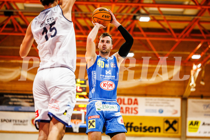 Basketball, win2day Basketball Superliga 2023/224, Grunddurchgang Runde 5, BBC Nord Dragonz, SKN St. Pölten, Matej Kavas (40)