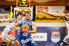 Basketball, win2day Basketball Superliga 2023/224, Grunddurchgang Runde 5, BBC Nord Dragonz, SKN St. Pölten, Felix Angerbauer (4)
