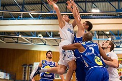 Basketball, ABL 2017/18, Grunddurchgang 13.Runde, Oberwart Gunners, Gmunden Swans, Sebastian Käferle (7)