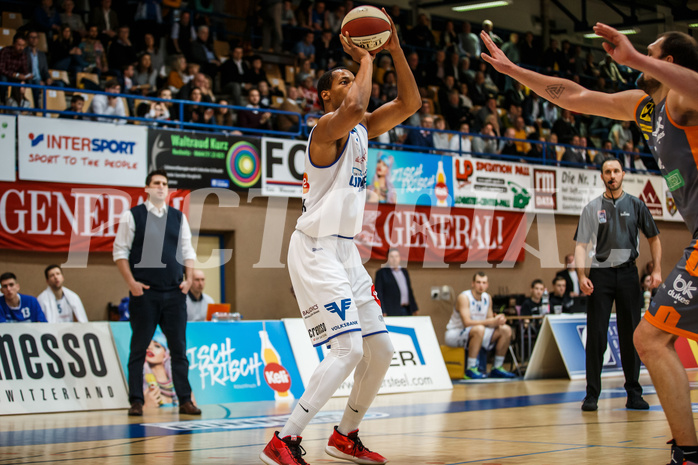 Basketball, Admiral Basketball Superliga 2019/20, Grunddurchgang 16.Runde, Oberwart Gunners, Klosterneuburg Dukes, Orion Outerbridge (8)
