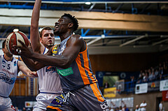 Basketball, Admiral Basketball Superliga 2019/20, Grunddurchgang 16.Runde, Oberwart Gunners, Klosterneuburg Dukes, Lakoju Amineye (4)
