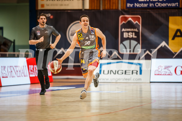 Basketball, Admiral Basketball Superliga 2019/20, Grunddurchgang 16.Runde, Oberwart Gunners, Klosterneuburg Dukes, Benedikt Danek (20)